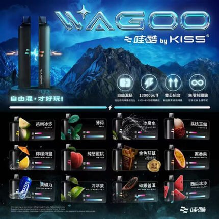 凱斯 KISS一次性電子煙 拋棄式6500口 | kis5高端系列子品牌哇酷 | 全新升級。