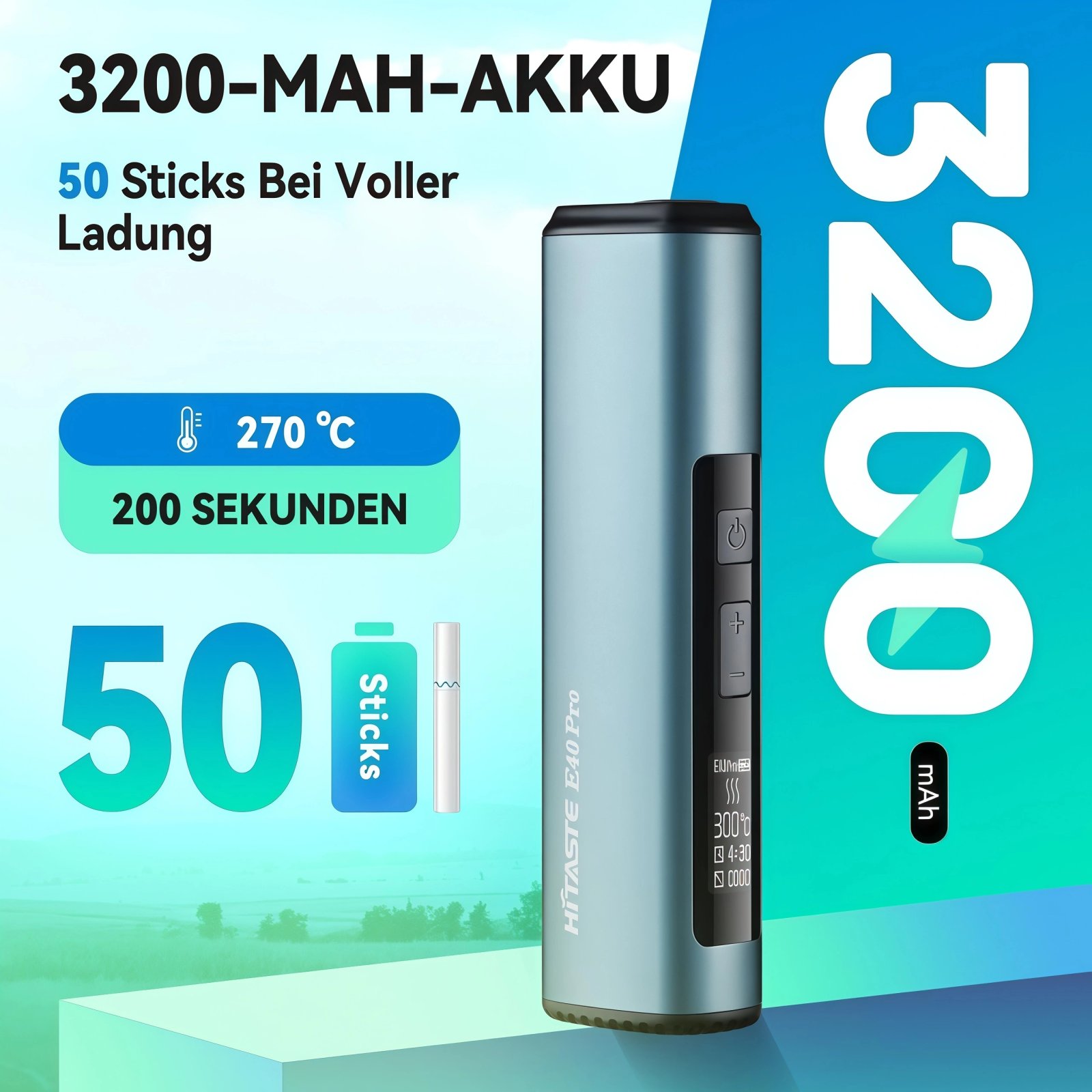 2026新款上市 HITASTE E40 Pro 加熱煙主機 高效能感應加熱煙機 TEREA煙彈專用